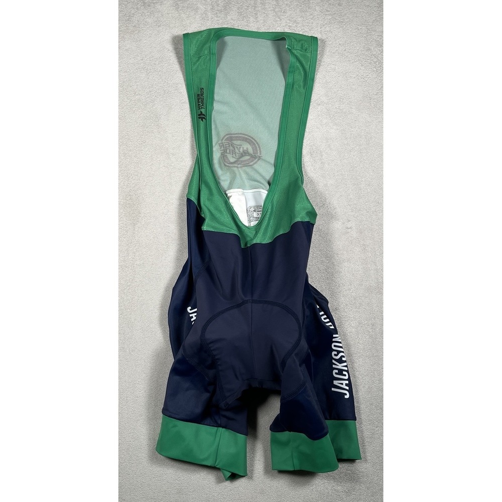 Hyper Threads Mens XS Cycling Bib Shorts Padded Chamois Jackson Hole Navy Green